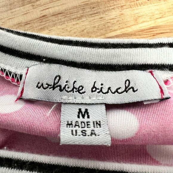 White Birch Women’s Mixed Print 3/4 Sleeve Top Pink/Multi Size Medium - Picture 7 of 7